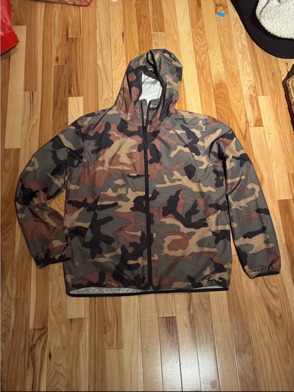 Herschel Supply Company Men's Camouflage Hooded Windbreaker - Brown/Green/Black
